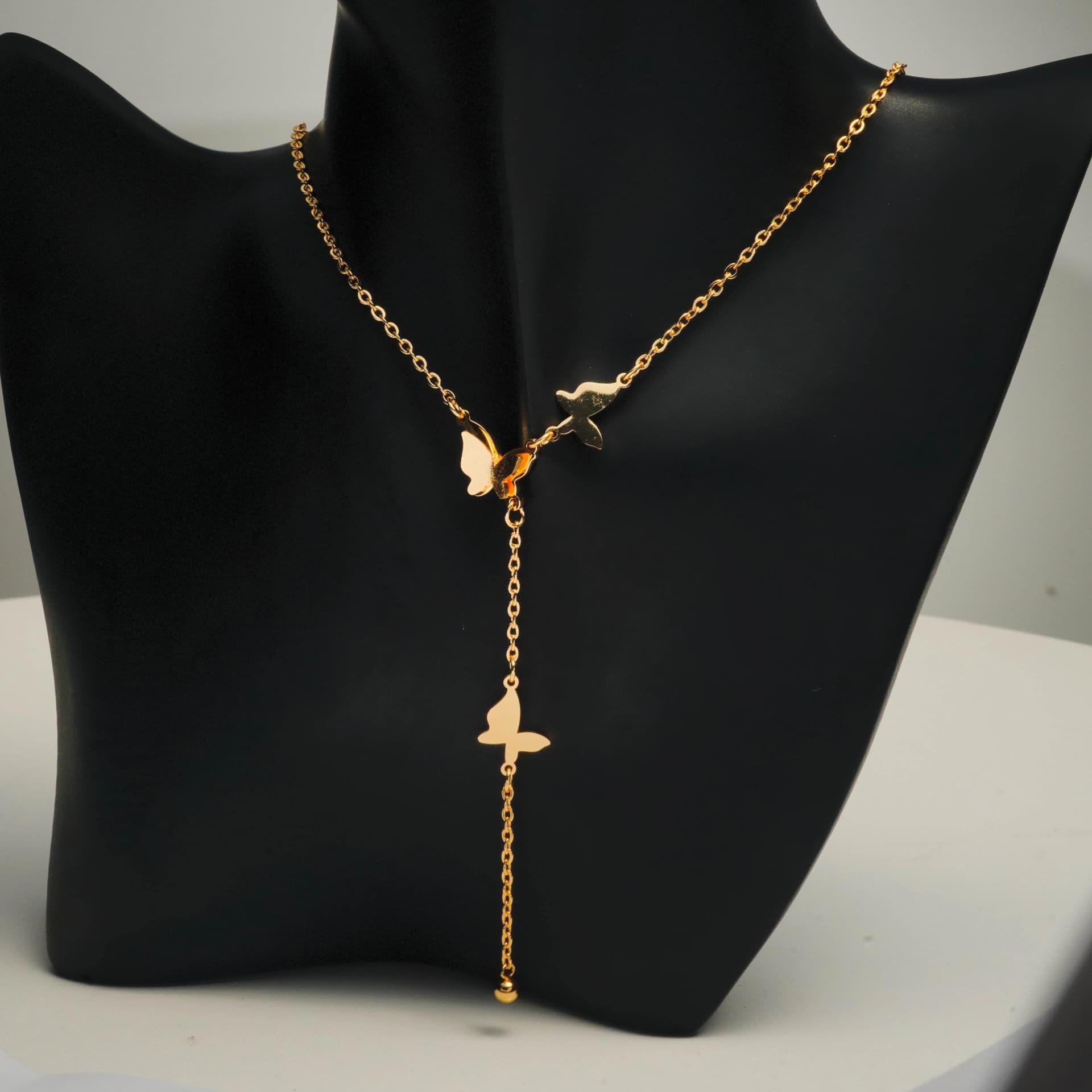 Golden Butterfly Long Chain