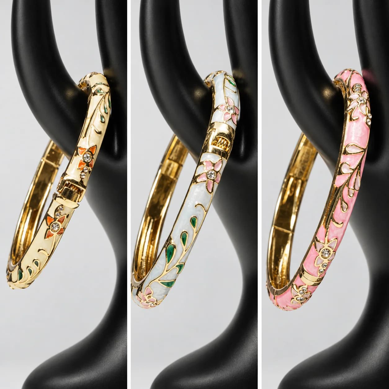 Vintage Flower Bangles