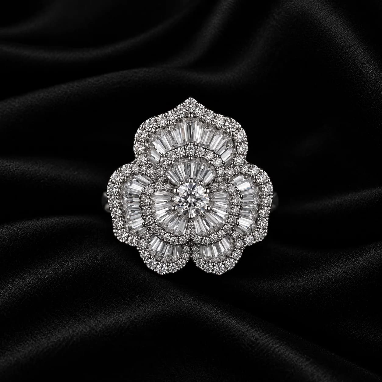 Silver Tone Finger Ring