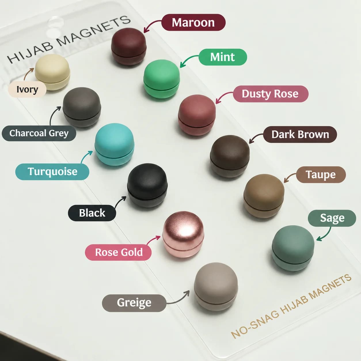 Hijab Round Magnet (Single Piece)