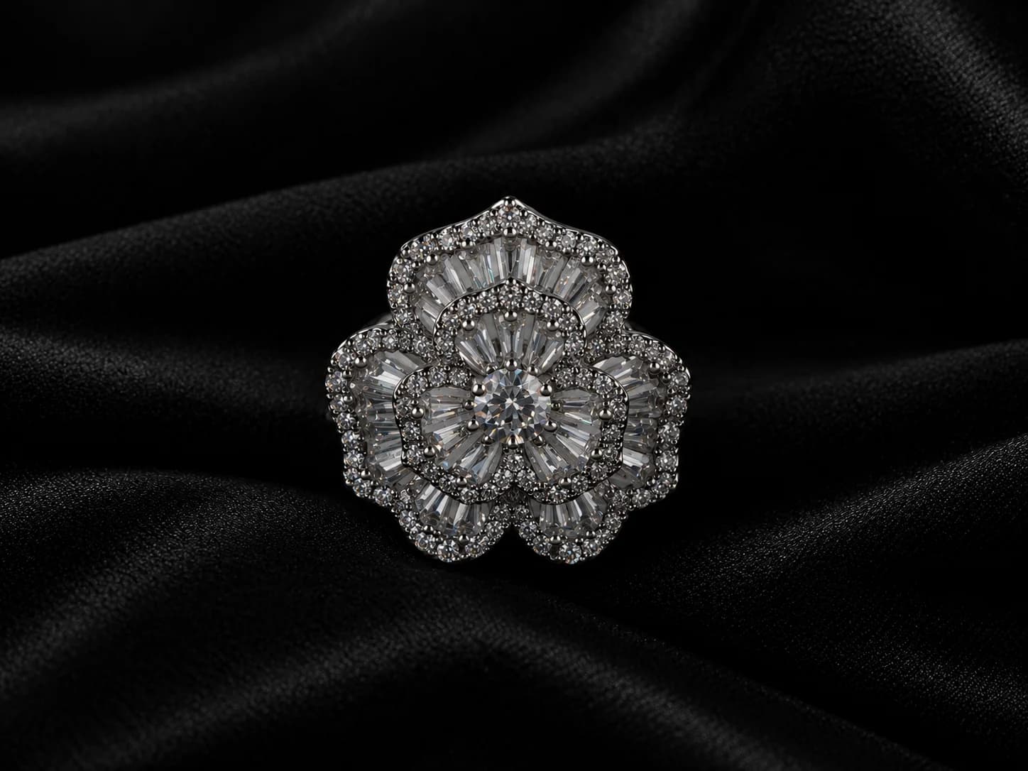 Silver Tone Finger Ring