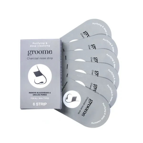 Groome Black Head Remover Charcoal Nose strips3