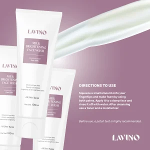 Lavino Milk Brightening Face Wash A Content Milk 4