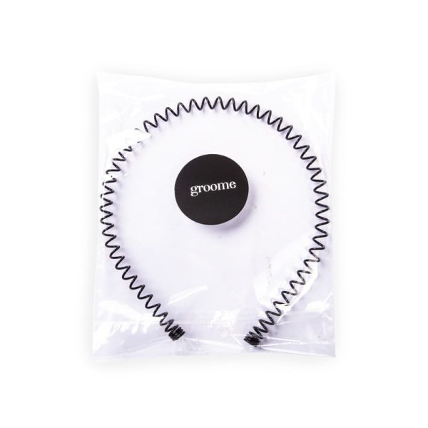 Groome Stylish Unisex Spiral Hair Band Black1