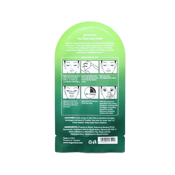 Groome Tea Tree Purifying amp Deep Cleansing Nose Strip 3 1
