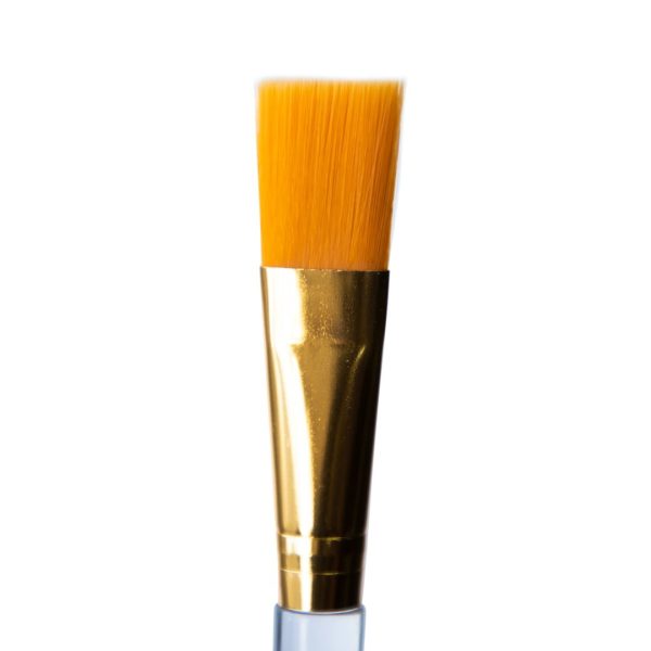 Lady Butterfly Face Mask Applying Transparent Brush Gold Bristle 2