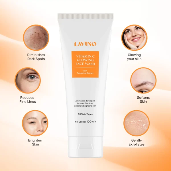 Lavino Vitamin C Glowing Facewash Content 3 scaled